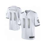 Men's Nike Baltimore Ravens #11 Breshad Perriman Limited White Platinum NFL Jersey