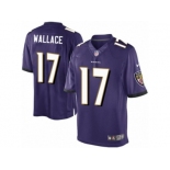 Men's Nike Baltimore Ravens #17 Mike Wallace Limited Purple Team Color NFL Jersey