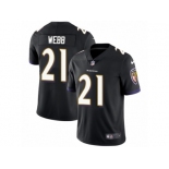 Men's Nike Baltimore Ravens #21 Lardarius Webb Vapor Untouchable Limited Black Alternate NFL Jersey