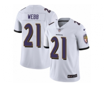 Men's Nike Baltimore Ravens #21 Lardarius Webb Vapor Untouchable Limited White NFL Jersey