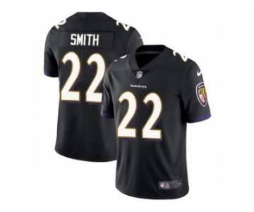 Men's Nike Baltimore Ravens #22 Jimmy Smith Vapor Untouchable Limited Black Alternate NFL Jersey