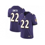 Men's Nike Baltimore Ravens #22 Jimmy Smith Vapor Untouchable Limited Purple Team Color NFL Jersey