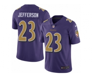 Men's Nike Baltimore Ravens #23 Tony Jefferson Limited Purple Rush NFL Jersey