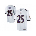 Men's Nike Baltimore Ravens #25 Tavon Young Limited White NFL Jersey