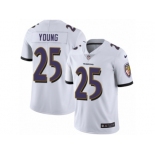 Men's Nike Baltimore Ravens #25 Tavon Young Vapor Untouchable Limited White NFL Jersey