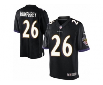 Men's Nike Baltimore Ravens #26 Marlon Humphrey Limited Black Alternate NFL Jersey