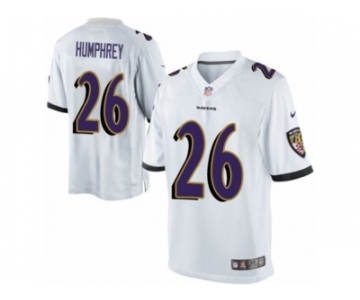 Men's Nike Baltimore Ravens #26 Marlon Humphrey Limited White NFL Jersey