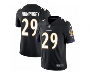 Men's Nike Baltimore Ravens #29 Marlon Humphrey Vapor Untouchable Limited Black Alternate NFL Jersey