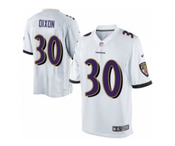 Men's Nike Baltimore Ravens #30 Kenneth Dixon Limited White NFL Jersey