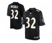 Men's Nike Baltimore Ravens #32 Eric Weddle Limited Black Alternate NFL Jersey