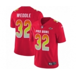 Men's Nike Baltimore Ravens #32 Eric Weddle Limited Red AFC 2019 Pro Bowl NFL Jersey