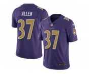 Men's Nike Baltimore Ravens #37 Javorius Allen Limited Purple Rush NFL Jersey