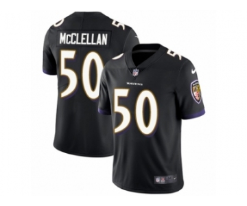 Men's Nike Baltimore Ravens #50 Albert McClellan Vapor Untouchable Limited Black Alternate NFL Jersey