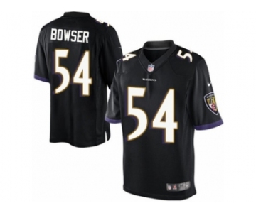 Men's Nike Baltimore Ravens #54 Tyus Bowser Limited Black Alternate NFL Jersey