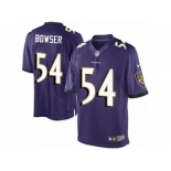 Men's Nike Baltimore Ravens #54 Tyus Bowser Limited Purple Team Color NFL Jersey