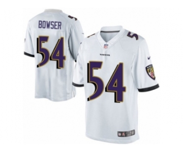 Men's Nike Baltimore Ravens #54 Tyus Bowser Limited White NFL Jersey