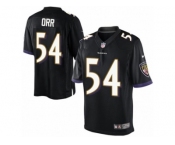 Men's Nike Baltimore Ravens #54 Zach Orr Limited Black Alternate NFL Jersey