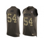 Men's Nike Baltimore Ravens #54 Zach Orr Limited Green Salute to Service Tank Top NFL Jersey