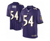 Men's Nike Baltimore Ravens #54 Zach Orr Limited Purple Team Color NFL Jersey