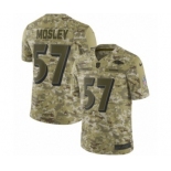 Men's Nike Baltimore Ravens #57 C.J. Mosley Limited Camo 2018 Salute to Service NFL Jersey