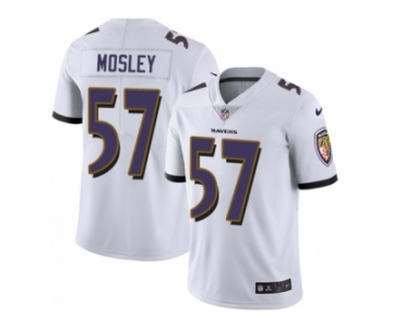 Men's Nike Baltimore Ravens #57 C.J. Mosley Vapor Untouchable Limited White NFL Jersey