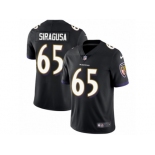 Men's Nike Baltimore Ravens #65 Nico Siragusa Black Alternate Vapor Untouchable Limited Player NFL Jersey