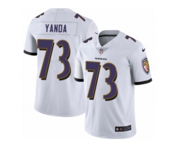 Men's Nike Baltimore Ravens #73 Marshal Yanda Vapor Untouchable Limited White NFL Jersey