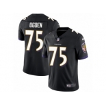 Men's Nike Baltimore Ravens #75 Jonathan Ogden Vapor Untouchable Limited Black Alternate NFL Jersey