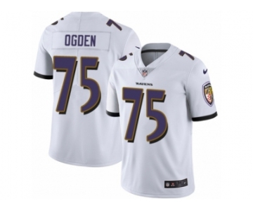 Men's Nike Baltimore Ravens #75 Jonathan Ogden Vapor Untouchable Limited White NFL Jersey