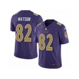 Men's Nike Baltimore Ravens #82 Benjamin Watson Limited Purple Rush NFL Jersey