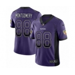 Men's Nike Baltimore Ravens #88 Ty Montgomery Limited Purple Rush Drift Fashion NFL Jersey