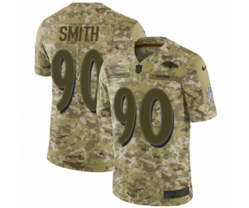 Men's Nike Baltimore Ravens #90 Za'Darius Smith Limited Camo 2018 Salute to Service NFL Jersey