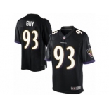 Men's Nike Baltimore Ravens #93 Lawrence Guy Limited Black Alternate NFL Jersey