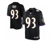 Men's Nike Baltimore Ravens #93 Lawrence Guy Limited Black Alternate NFL Jersey