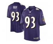 Men's Nike Baltimore Ravens #93 Lawrence Guy Limited Purple Team Color NFL Jersey