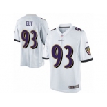 Men's Nike Baltimore Ravens #93 Lawrence Guy Limited White NFL Jersey