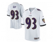 Men's Nike Baltimore Ravens #93 Lawrence Guy Limited White NFL Jersey