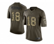 Nike Baltimore Ravens #18 Breshad Perriman Green Salute to Service Jerseys(Limited)