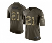 Nike Baltimore Ravens #21 Lardarius Webb Green Salute to Service Jerseys(Limited)