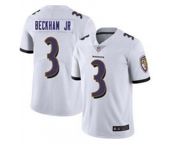 Nike Baltimore Ravens #3 Odell Beckham Jr White Vapor Untouchable Limited Jersey