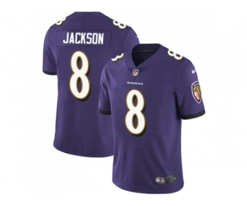 Nike Baltimore Ravens #8 Lamar Jackson Purple Team Color Men Stitched NFL Vapor Untouchable Limited Jersey