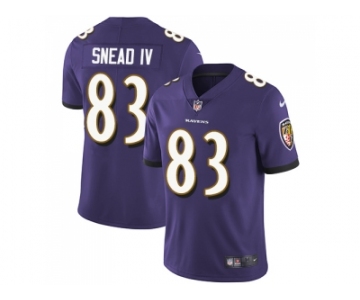 Nike Baltimore Ravens #83 Willie Snead IV Purple Team Color Men Stitched NFL Vapor Untouchable Limited Jersey