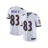 Nike Baltimore Ravens #83 Willie Snead IV White Men Stitched NFL Vapor Untouchable Limited Jersey