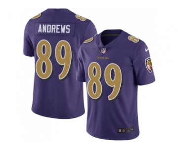 Nike Baltimore Ravens #89 Mark Andrews Purple Men Stitched NFL Limited Rush Jersey