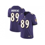 Nike Baltimore Ravens #89 Mark Andrews Purple Team Color Men Stitched NFL Vapor Untouchable Limited Jersey