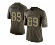 Nike Baltimore Ravens #89 Steve Smith Sr Green Salute to Service Jerseys(Limited)