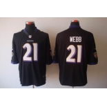 Nike Nfl Jerseys Baltimore Ravens #21 Webb Black Jerseys[Nike Llimited]