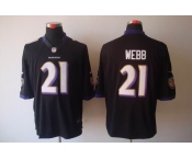 Nike Nfl Jerseys Baltimore Ravens #21 Webb Black Jerseys[Nike Llimited]