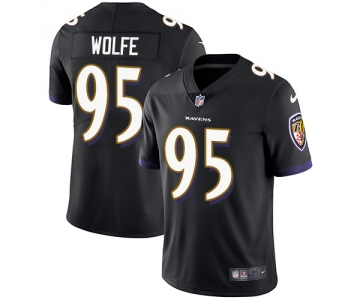 Nike Ravens #95 Derek Wolfe Black Alternate Men's Stitched NFL Vapor Untouchable Limited Jersey