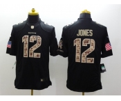 nike nfl jerseys baltimore ravens #12 jones black[salute to service limited]